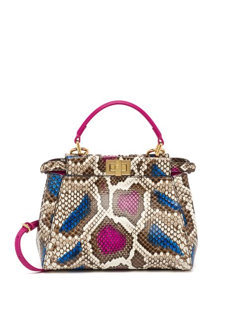 fendi python peekaboo mini|Fendi peekaboo snakeskin.